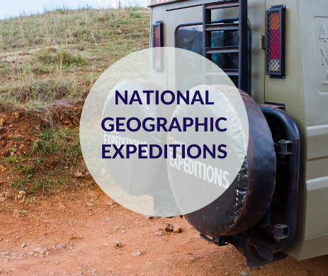 Locandina della sezione di viaggi dedicata a National Geographic Expeditions