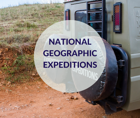 Sezione dedicata ai viaggi National Geographic Expeditions, di cui Vertours è rivenditore esclusivo Locandina della sezione di viaggi dedicata a National Geographic Expeditions